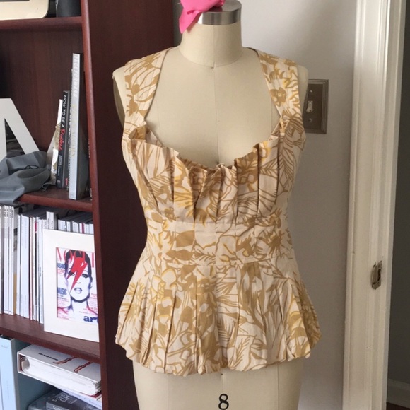 Tracy Reese Tops - Tracy Reese Feminine Floral bubble hem  Blouse